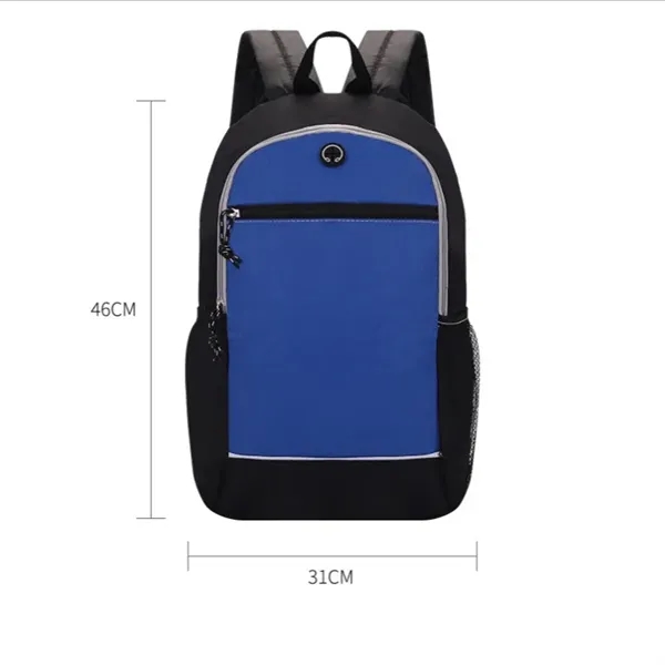18 *12-inch Large Travel Backpack with Earphone Hole - 18 *12-inch Large Travel Backpack with Earphone Hole - Image 1 of 4