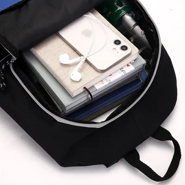 18 *12-inch Large Travel Backpack with Earphone Hole - 18 *12-inch Large Travel Backpack with Earphone Hole - Image 3 of 4