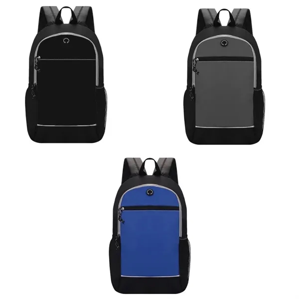 18 *12-inch Large Travel Backpack with Earphone Hole - 18 *12-inch Large Travel Backpack with Earphone Hole - Image 4 of 4