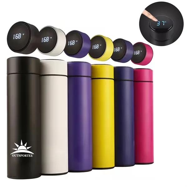 16 OZ LED Display Vacuum Stainless Steel Smart Thermos cup - 16 OZ LED Display Vacuum Stainless Steel Smart Thermos cup - Image 0 of 2