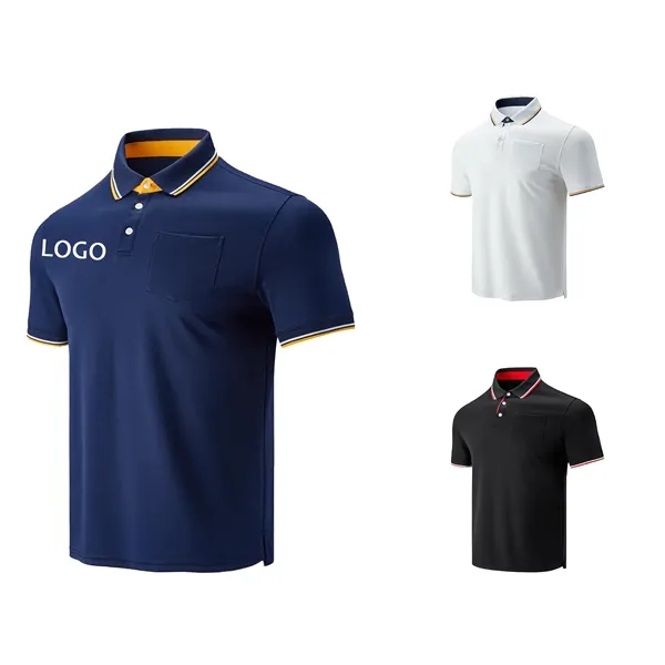 Mens Golf Shirt Performance Sport Short Sleeve - Mens Golf Shirt Performance Sport Short Sleeve - Image 0 of 9