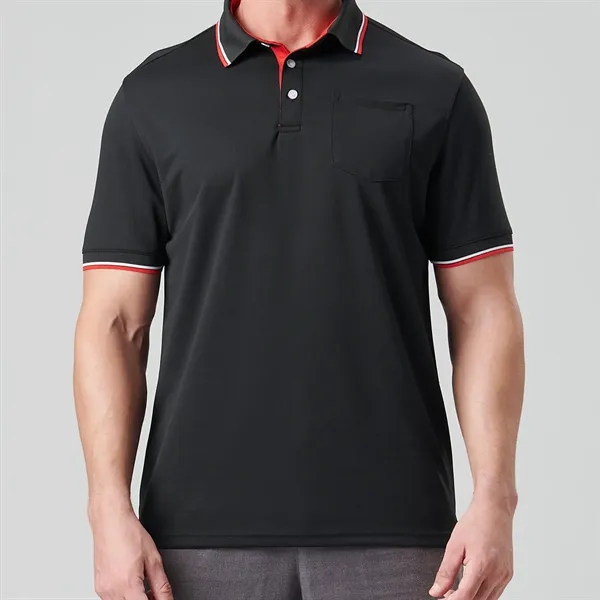 Mens Golf Shirt Performance Sport Short Sleeve - Mens Golf Shirt Performance Sport Short Sleeve - Image 3 of 9