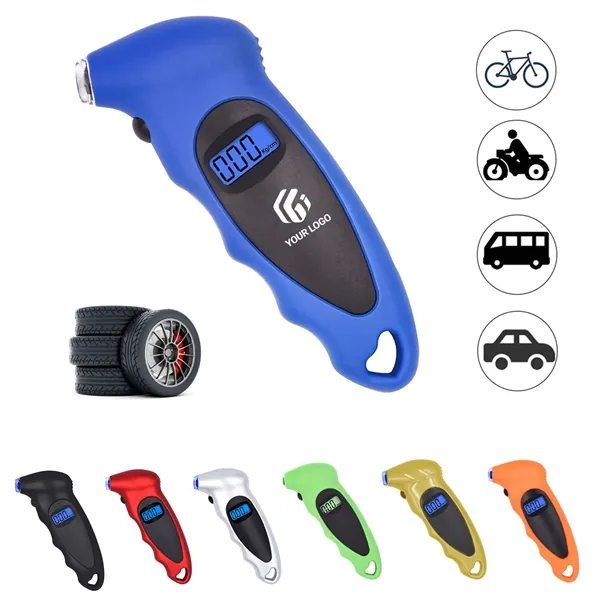 Multi-purpose portable accurate digital tire pressure gauge - Multi-purpose portable accurate digital tire pressure gauge - Image 0 of 4