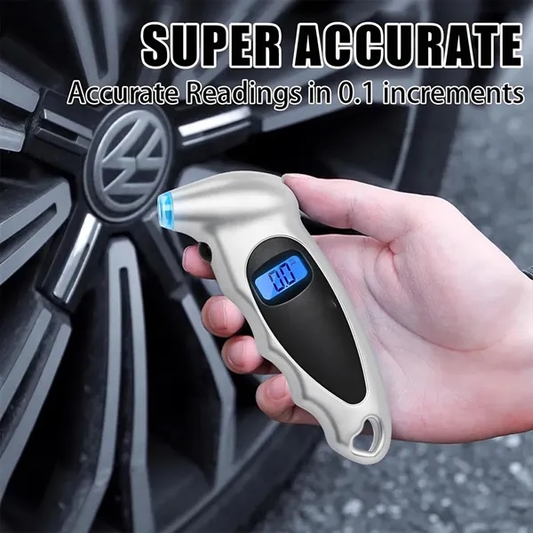 Multi-purpose portable accurate digital tire pressure gauge - Multi-purpose portable accurate digital tire pressure gauge - Image 2 of 4
