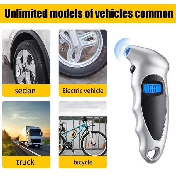 Multi-purpose portable accurate digital tire pressure gauge - Multi-purpose portable accurate digital tire pressure gauge - Image 4 of 4