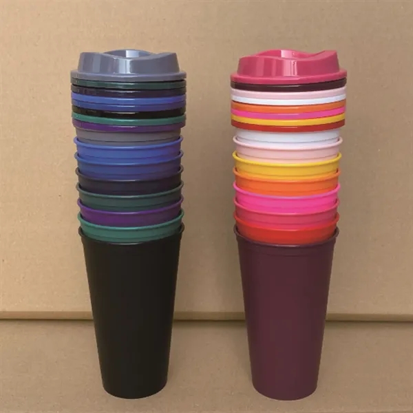 16OZ Plastic Coffee Cup And Lid - 16OZ Plastic Coffee Cup And Lid - Image 3 of 3