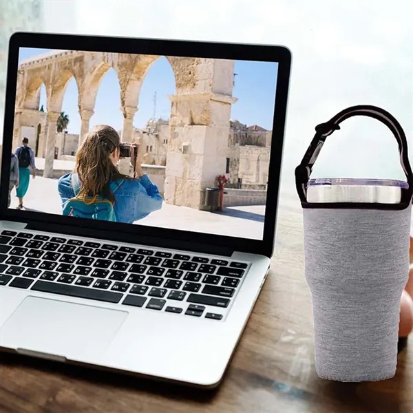 30oz Tumbler Carrier Holder Sleeve with Carrying Handle - 30oz Tumbler Carrier Holder Sleeve with Carrying Handle - Image 4 of 4