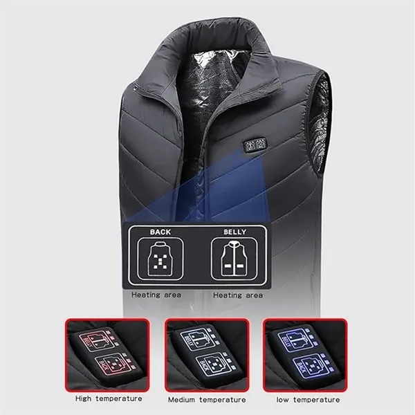 USB Powered Heated Vest-5 Heating Areas - USB Powered Heated Vest-5 Heating Areas - Image 2 of 4
