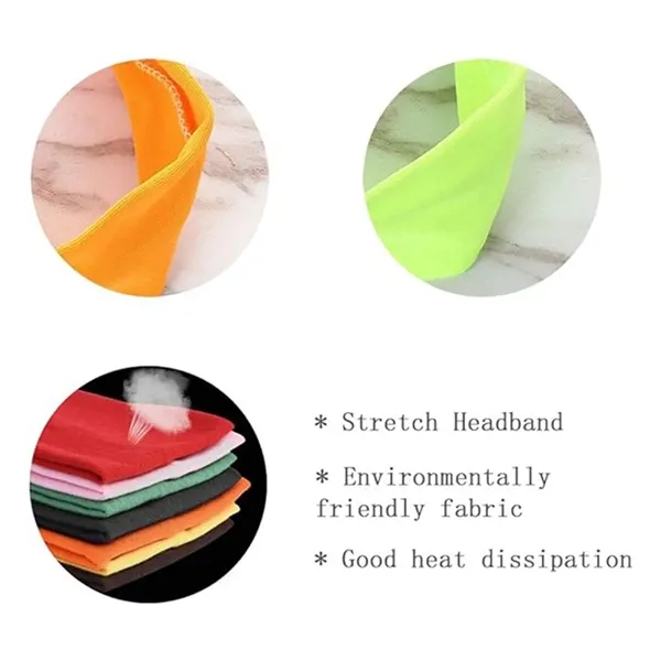 Sports Sweat-absorbent Non-slip Comfortable Elastic Headband - Sports Sweat-absorbent Non-slip Comfortable Elastic Headband - Image 3 of 4