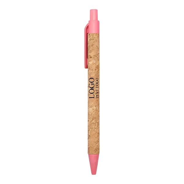 Wheat straw cork tube ballpoint pen - Wheat straw cork tube ballpoint pen - Image 0 of 5