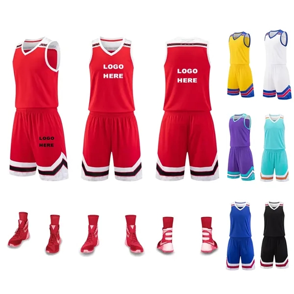 Custom School Adult Basketball Uniforms Team Jerseys - Custom School Adult Basketball Uniforms Team Jerseys - Image 0 of 14