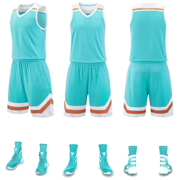 Custom School Adult Basketball Uniforms Team Jerseys - Custom School Adult Basketball Uniforms Team Jerseys - Image 13 of 14