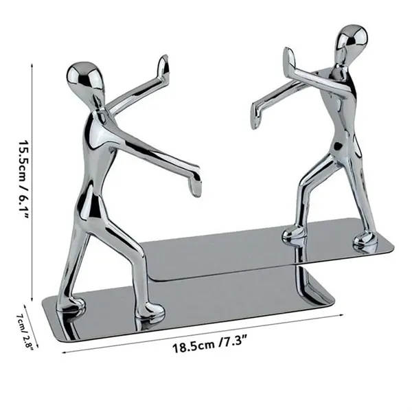 Bedroom office decor holders heavy duty metal man bookends - Bedroom office decor holders heavy duty metal man bookends - Image 1 of 4