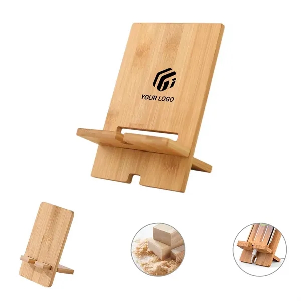 Detachable Portable Wood Phone Holder with Charging Hole - Detachable Portable Wood Phone Holder with Charging Hole - Image 0 of 4