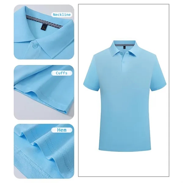 Unisex Golf Shirt Moisture Wicking Quick-Dry - Unisex Golf Shirt Moisture Wicking Quick-Dry - Image 2 of 14