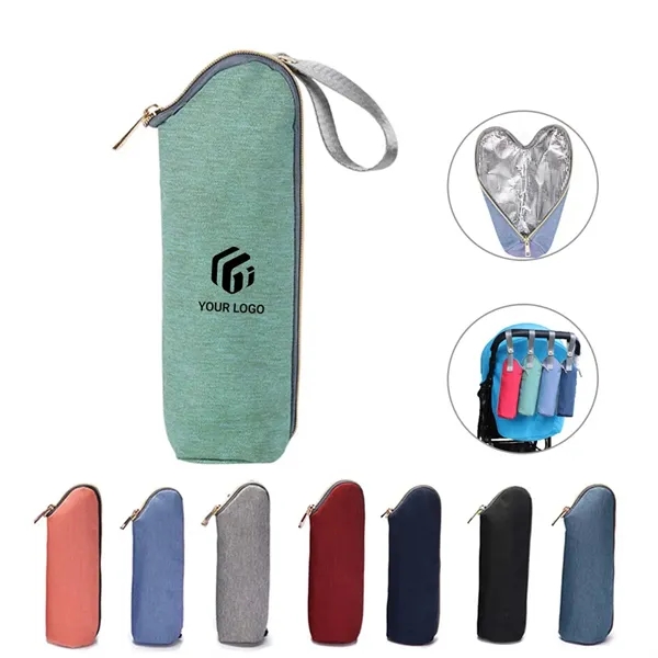 Waterproof Baby Milk Bottle Cooler Bag for Stroller Hanging - Waterproof Baby Milk Bottle Cooler Bag for Stroller Hanging - Image 0 of 4