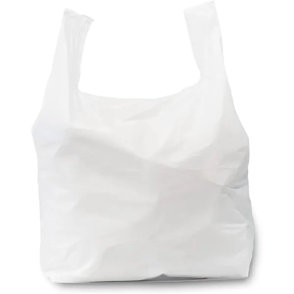 T-Shirt Plastic Grocery Bag Shopping Tote - T-Shirt Plastic Grocery Bag Shopping Tote - Image 4 of 4