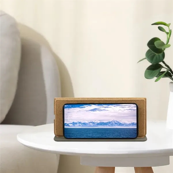 Eco-friendly Cork mouse pad with wireless charger foldable - Eco-friendly Cork mouse pad with wireless charger foldable - Image 6 of 6