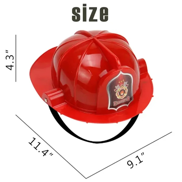 Kids Firefighter Fire Chief Hat Fireman Costume Helmet - Kids Firefighter Fire Chief Hat Fireman Costume Helmet - Image 1 of 3