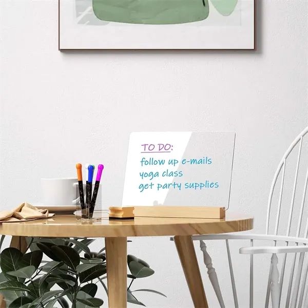 Clear Desktop Note Memo Light Up Acrylic Dry Erase Board - Clear Desktop Note Memo Light Up Acrylic Dry Erase Board - Image 3 of 4