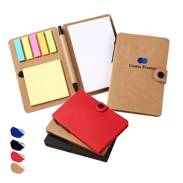 60 Sheets Eco Notepad With Pen And Reusable Sticky Note - 60 Sheets Eco Notepad With Pen And Reusable Sticky Note - Image 0 of 3