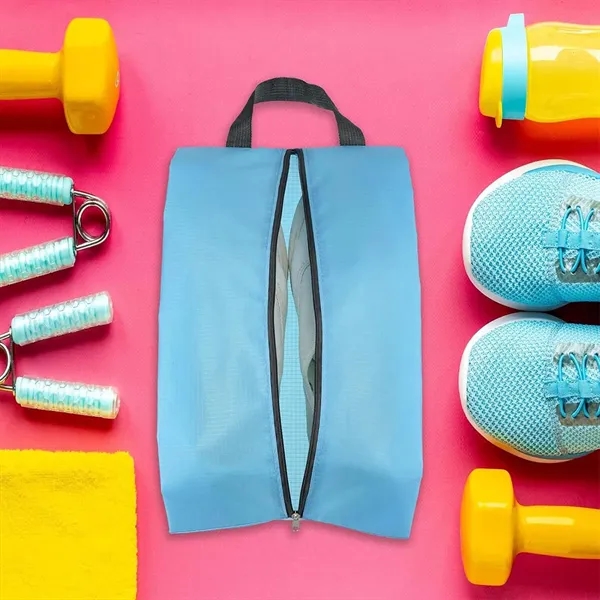 Waterproof Portable Nylon Travel Shoe Bags with Zipper - Waterproof Portable Nylon Travel Shoe Bags with Zipper - Image 3 of 4