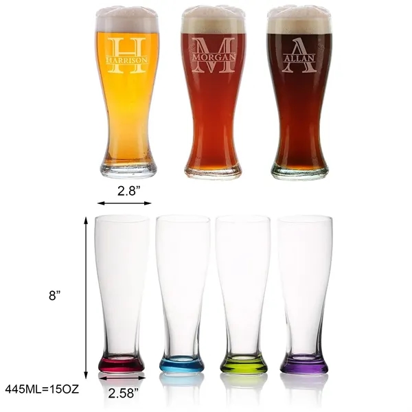 15 oz Beer Craft Glass Drinking Tall Mug and Glassware - 15 oz Beer Craft Glass Drinking Tall Mug and Glassware - Image 2 of 7