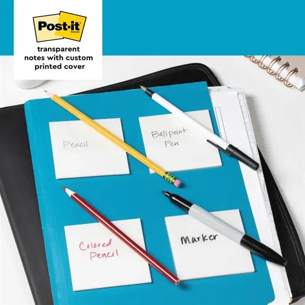 Post-it® Transparent Notes + Arrow Flags in Custom Cover - Post-it® Transparent Notes + Arrow Flags in Custom Cover - Image 1 of 1