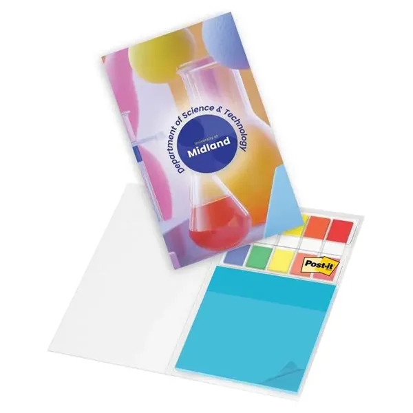 Custom Post-it® Transparent Notes + 5 Flag Set in Custom Cover
