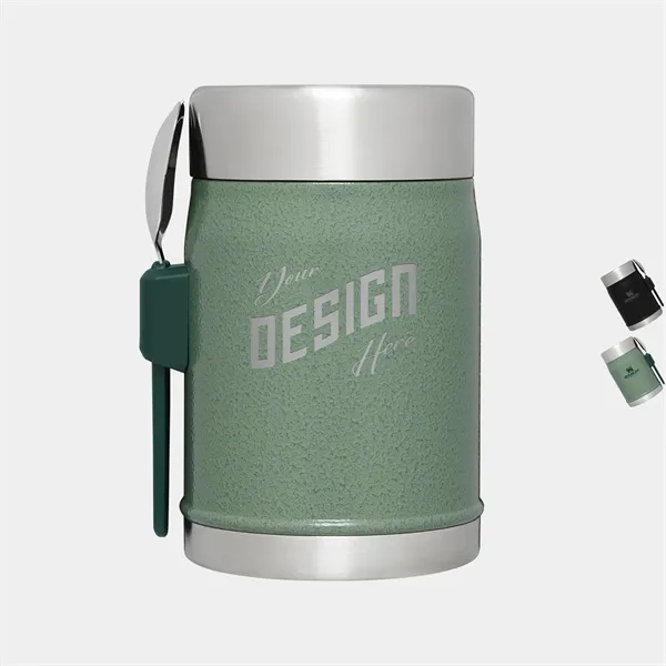 14 oz Stanley® Stainless Steel Insulated Food Jar with Spork - 14 oz Stanley® Stainless Steel Insulated Food Jar with Spork - Image 0 of 4