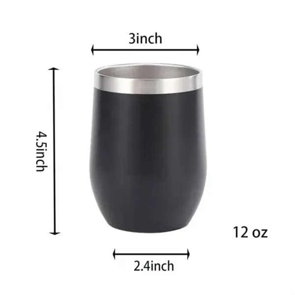 12oz Stainless Steel Matte Finish Eggshell Tumbler w/Lid - 12oz Stainless Steel Matte Finish Eggshell Tumbler w/Lid - Image 1 of 3