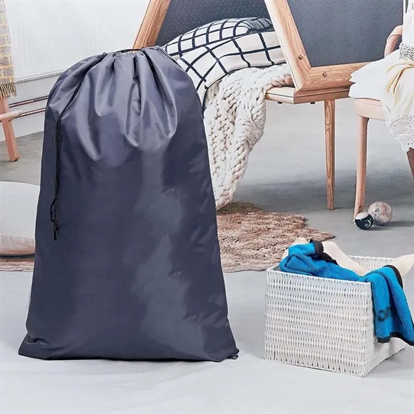 Portable Waterproof Home Dorm Laundry Bags with Drawstring - Portable Waterproof Home Dorm Laundry Bags with Drawstring - Image 2 of 4