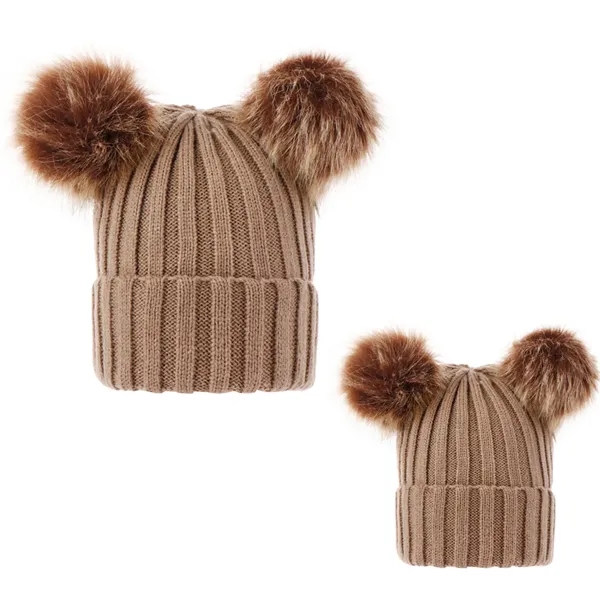 Mom And Kid Knit Hat