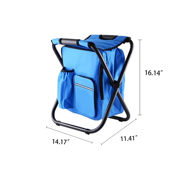 Folding Portable Cooler Backpack Stool - Folding Portable Cooler Backpack Stool - Image 1 of 2