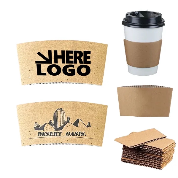 16oz Paper Coffee Cup Sleeves MOQ 100 - 16oz Paper Coffee Cup Sleeves MOQ 100 - Image 0 of 1