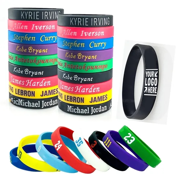 Silicone Wristband Bracelets for Events - Silicone Wristband Bracelets for Events - Image 0 of 4