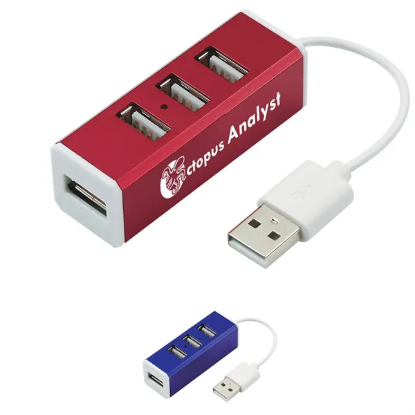 4-Port Aluminum USB Hub - 4-Port Aluminum USB Hub - Image 0 of 6