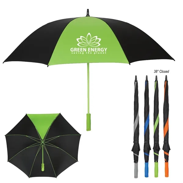 60" Arc Splash of Color Golf Umbrella - 60" Arc Splash of Color Golf Umbrella - Image 1 of 19