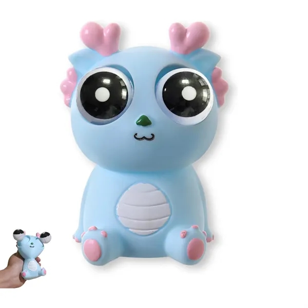Squeeze Eye Popping Out Stress Relief Cute Dragon Toy - Squeeze Eye Popping Out Stress Relief Cute Dragon Toy - Image 2 of 5