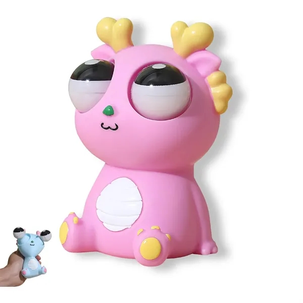 Squeeze Eye Popping Out Stress Relief Cute Dragon Toy - Squeeze Eye Popping Out Stress Relief Cute Dragon Toy - Image 3 of 5