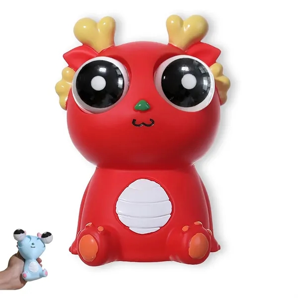 Squeeze Eye Popping Out Stress Relief Cute Dragon Toy - Squeeze Eye Popping Out Stress Relief Cute Dragon Toy - Image 4 of 5