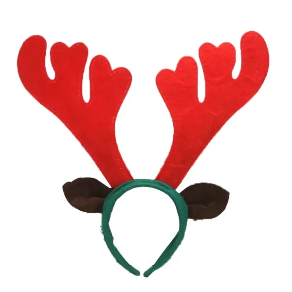 Full Color Christmas Reindeer Antler Headband - Full Color Christmas Reindeer Antler Headband - Image 2 of 8