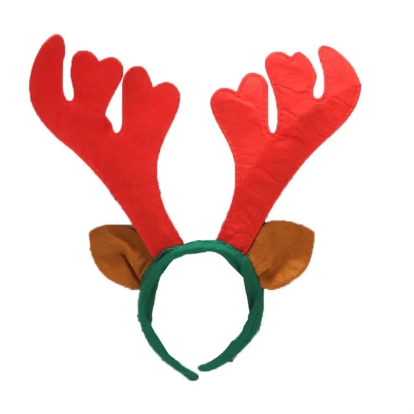 Full Color Christmas Reindeer Antler Headband - Full Color Christmas Reindeer Antler Headband - Image 3 of 8