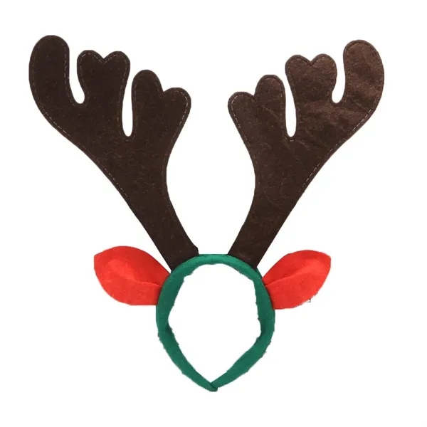 Full Color Christmas Reindeer Antler Headband - Full Color Christmas Reindeer Antler Headband - Image 4 of 8