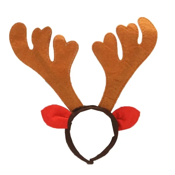 Full Color Christmas Reindeer Antler Headband - Full Color Christmas Reindeer Antler Headband - Image 5 of 8