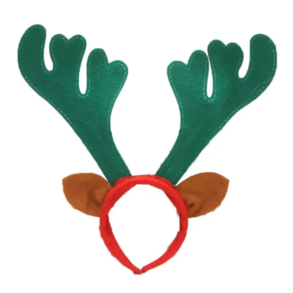 Full Color Christmas Reindeer Antler Headband - Full Color Christmas Reindeer Antler Headband - Image 6 of 8