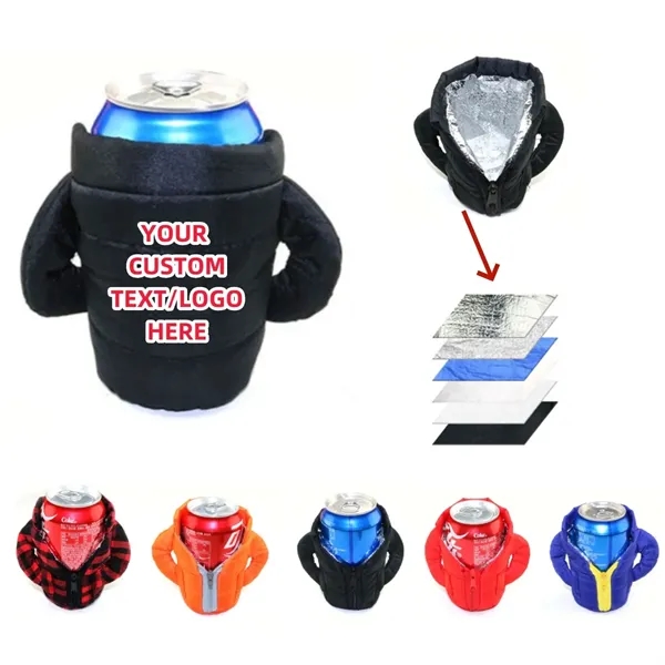 The Puffy Jacket - Insulated 12 oz Can Cooler - The Puffy Jacket - Insulated 12 oz Can Cooler - Image 0 of 7