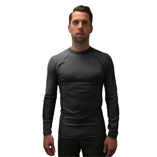 Adult Compression Long Sleeve Rashguard, UPF 50, Made in USA - Adult Compression Long Sleeve Rashguard, UPF 50, Made in USA - Image 2 of 6