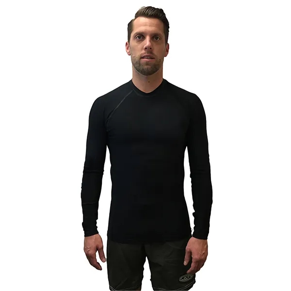 Adult Compression Long Sleeve Rashguard, UPF 50, Made in USA - Adult Compression Long Sleeve Rashguard, UPF 50, Made in USA - Image 3 of 6