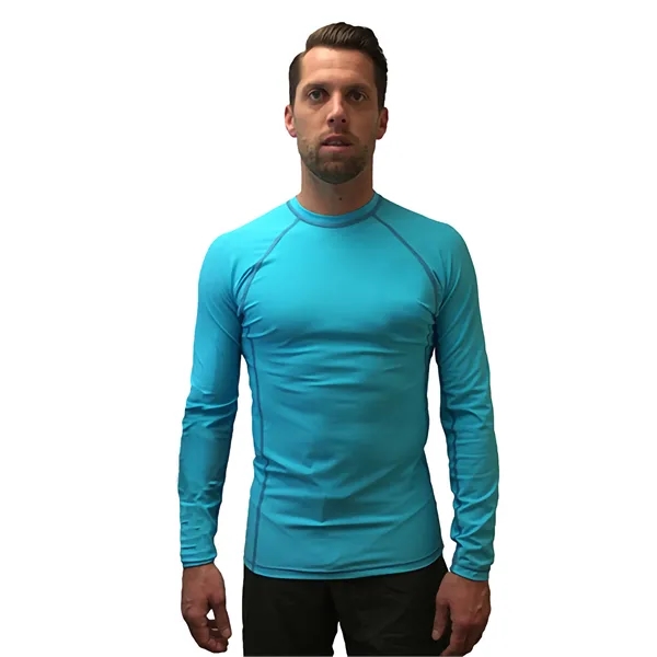 Adult Compression Long Sleeve Rashguard, UPF 50, Made in USA - Adult Compression Long Sleeve Rashguard, UPF 50, Made in USA - Image 4 of 6